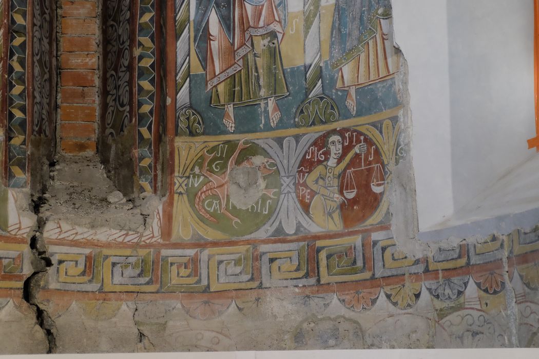 peintures murales de l’abside du choeur, détail