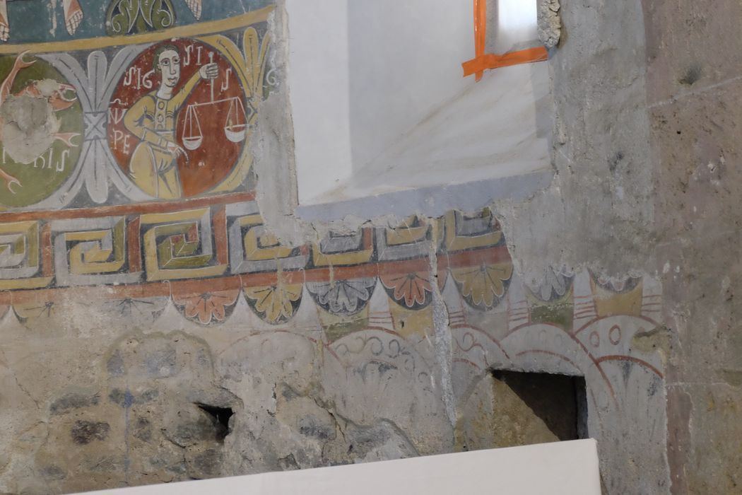 peintures murales de l’abside du choeur, détail