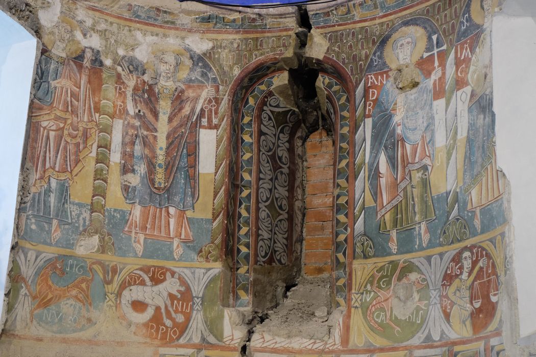 peintures murales de l’abside du choeur