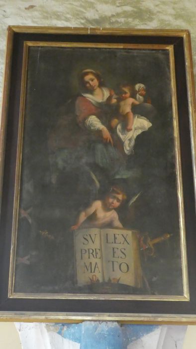 tableau : Vierge à l’Enfant, vue partielle