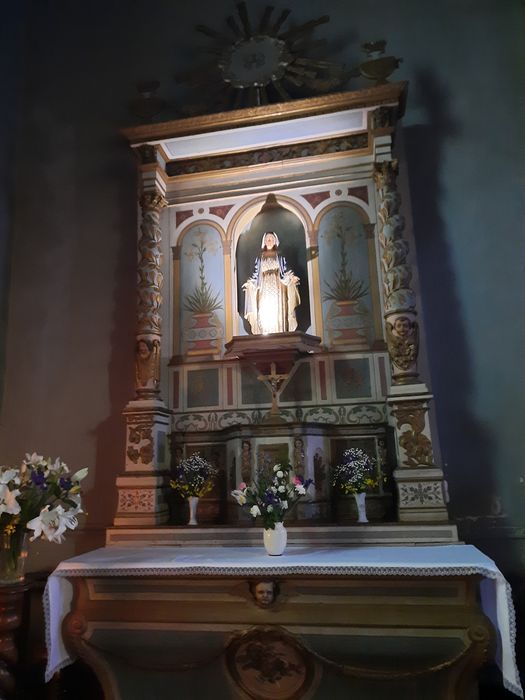 autel latéral nord, retable