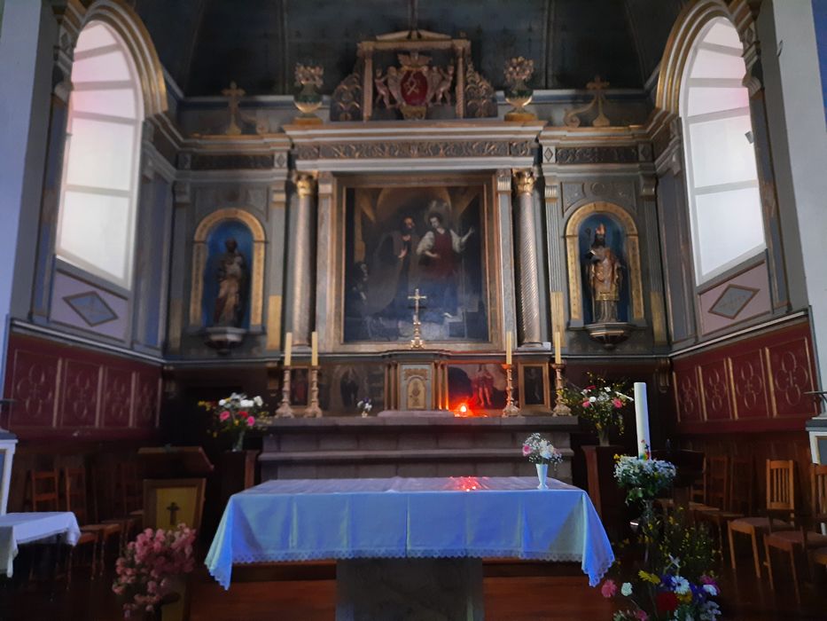 retable du maître-autel, tableau : Délivrance de saint Pierre