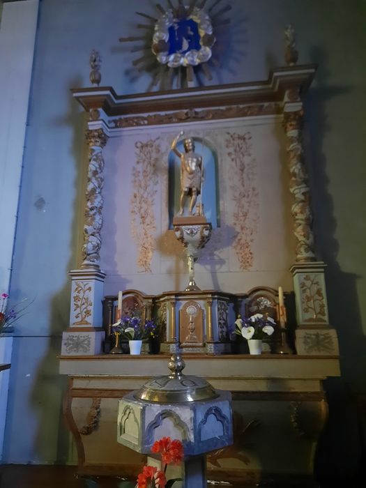 autel latéral sud, retable