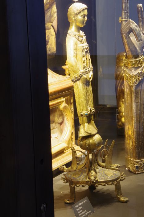 statue-reliquaire de la Vraie Croix : diacre dit saint Étienne de Muret