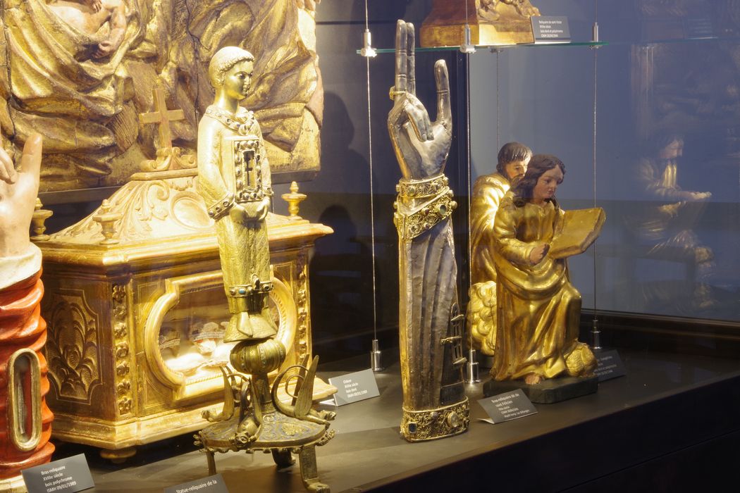 statue-reliquaire de la Vraie Croix : diacre dit saint Étienne de Muret