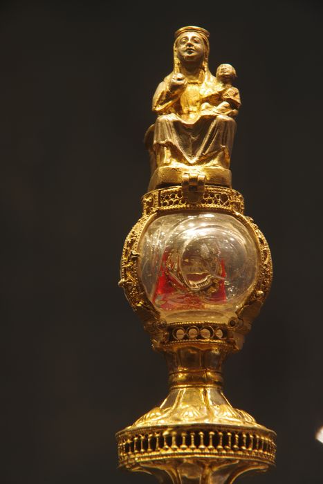 reliquaire-monstrance dit reliquaire des cheveux de la Vierge, détail