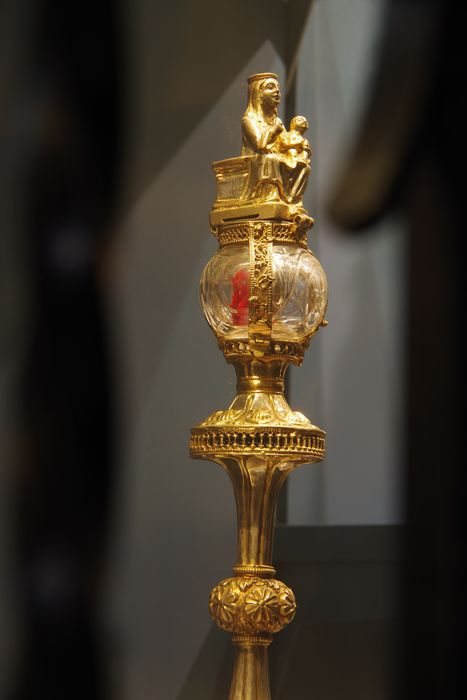 reliquaire-monstrance dit reliquaire des cheveux de la Vierge, détail