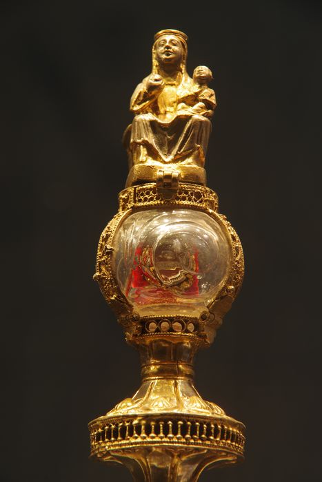 reliquaire-monstrance dit reliquaire des cheveux de la Vierge, détail
