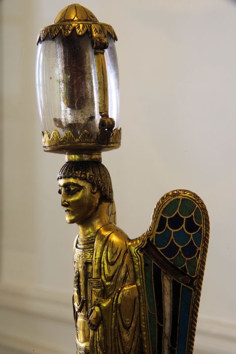 statuette-reliquaire : ange, détail