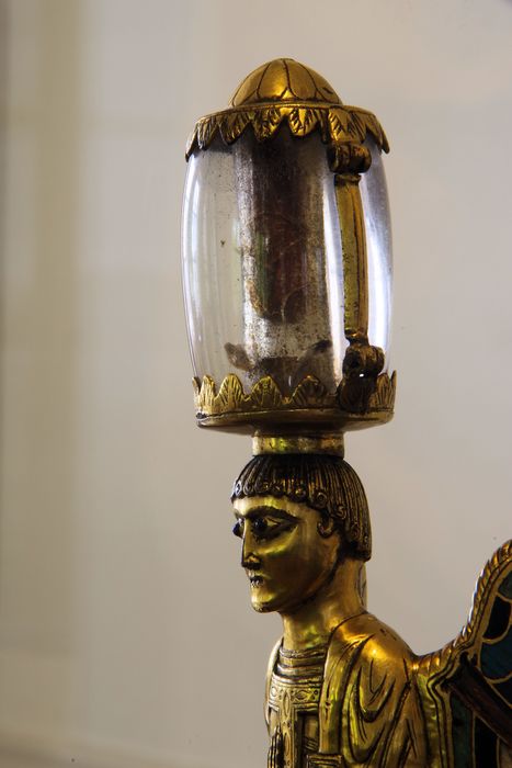 statuette-reliquaire : ange, détail