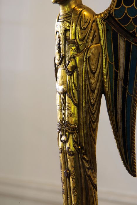 statuette-reliquaire : ange, détail