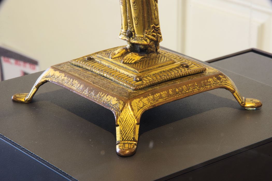 statuette-reliquaire : ange, détail