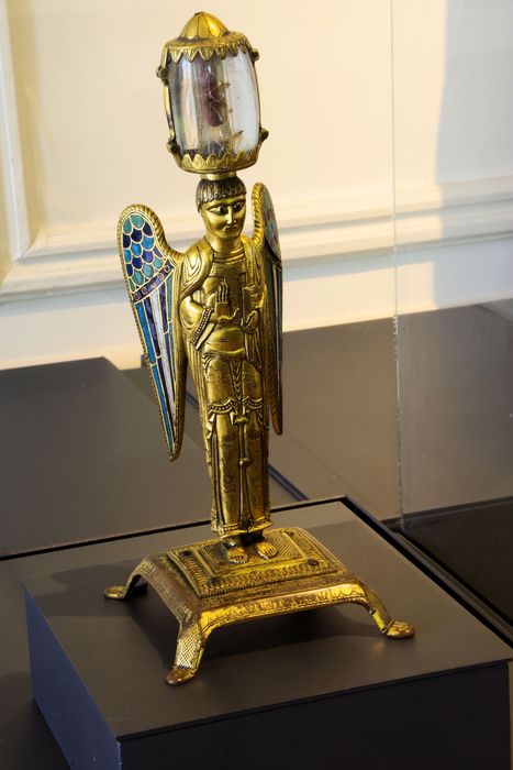 statuette-reliquaire : ange, détail