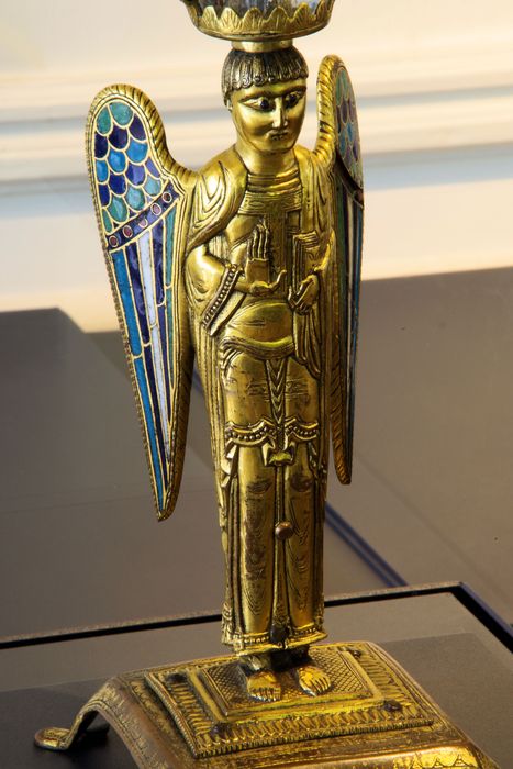 statuette-reliquaire : ange, détail