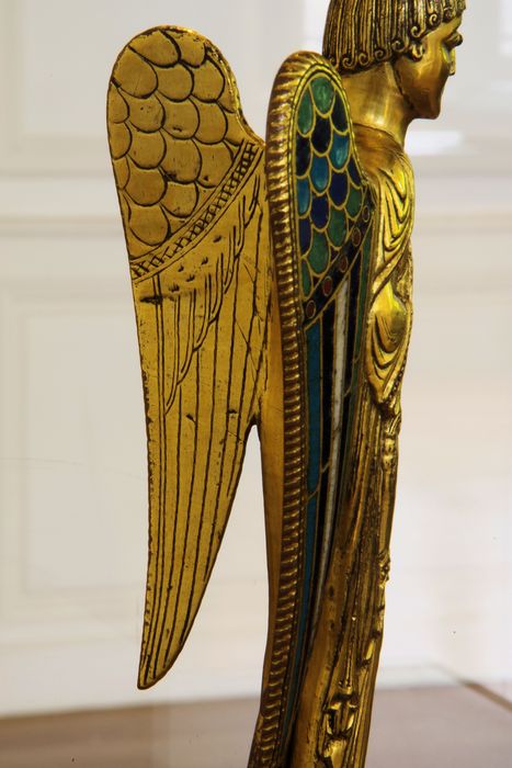 statuette-reliquaire : ange, détail