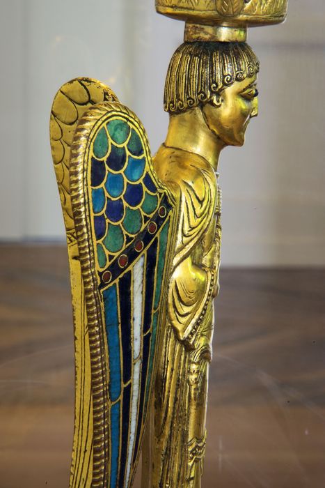 statuette-reliquaire : ange, détail