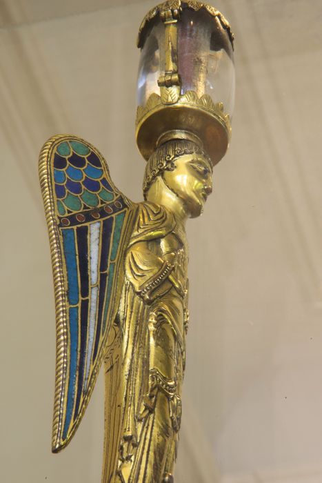 statuette-reliquaire : ange, détail