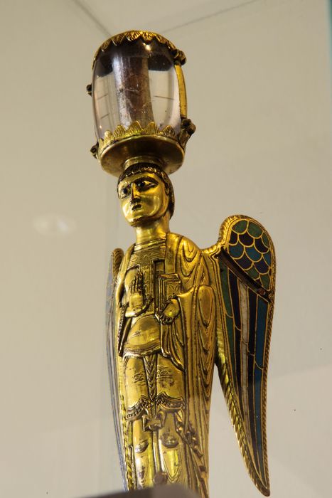 statuette-reliquaire : ange, détail