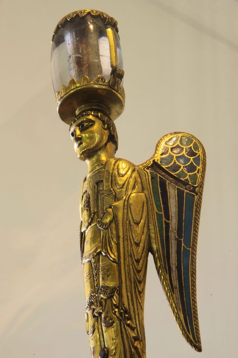 statuette-reliquaire : ange, détail