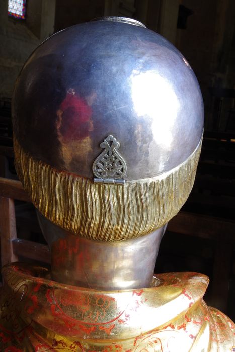 buste-reliquaire : saint Étienne de Muret, détail