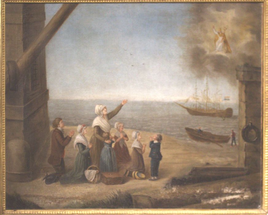 tableau ex-voto : Famille de marin invoquant saint Fulcran