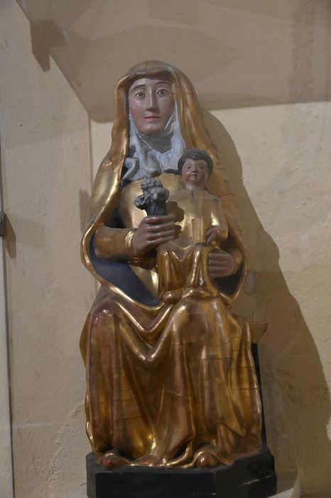 statue : Vierge à l'enfant assise, dite Notre-Dame des Vals