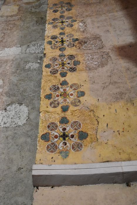bras du transept nord, absidiole nord, peinture monumentale (fragment)