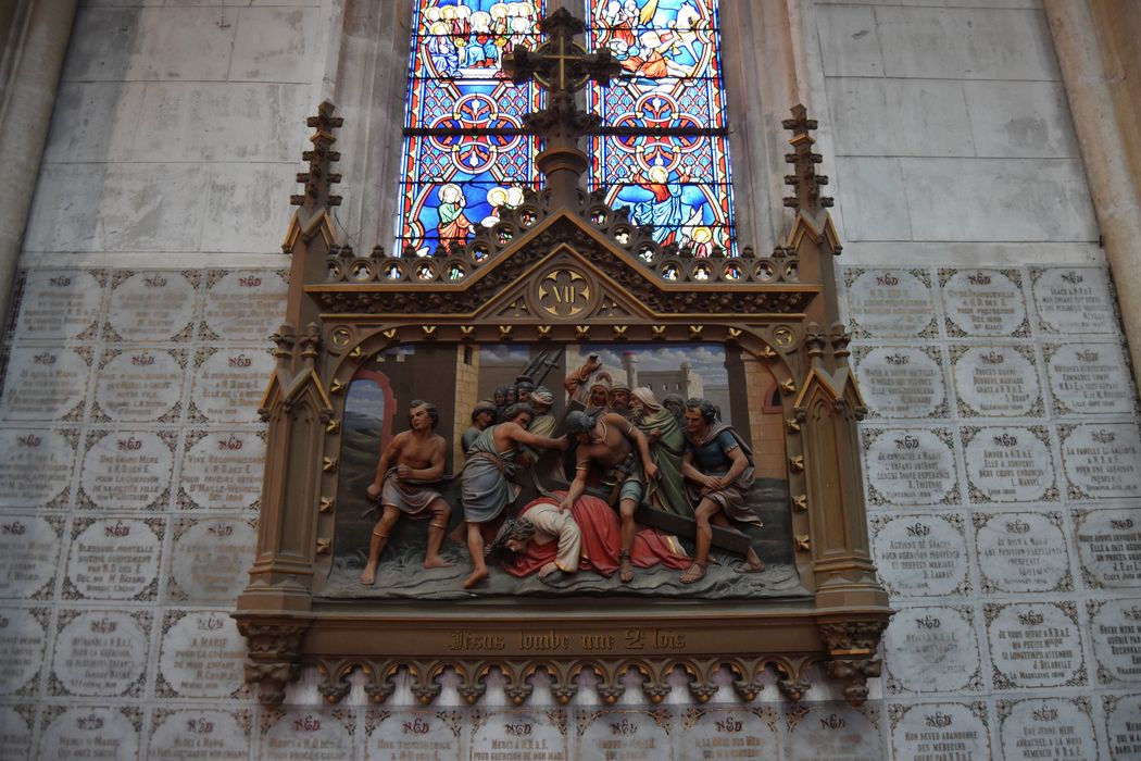 haut-relief (chemin de croix), détail de la station n°7