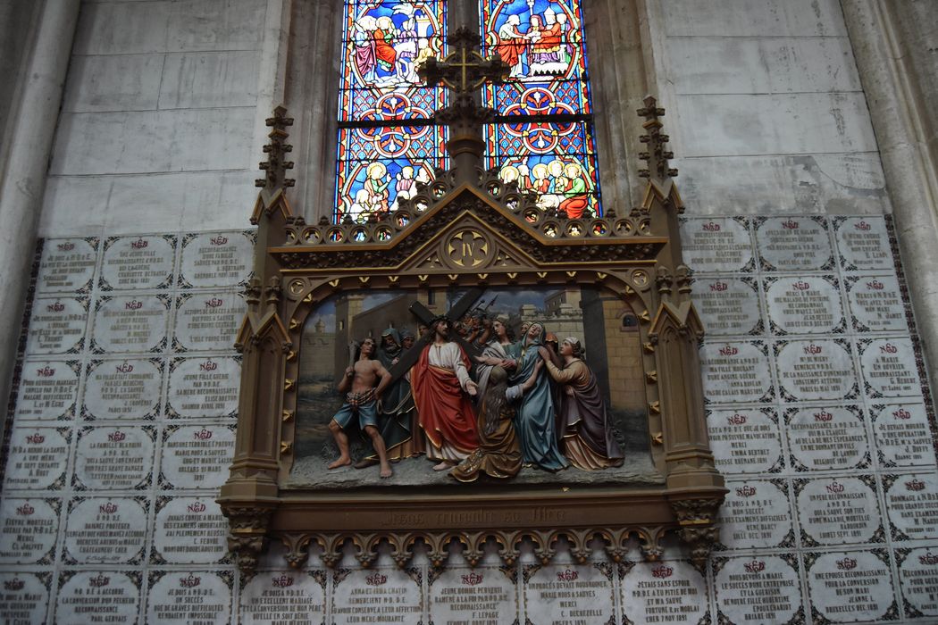 haut-relief (chemin de croix), détail de la station n°4