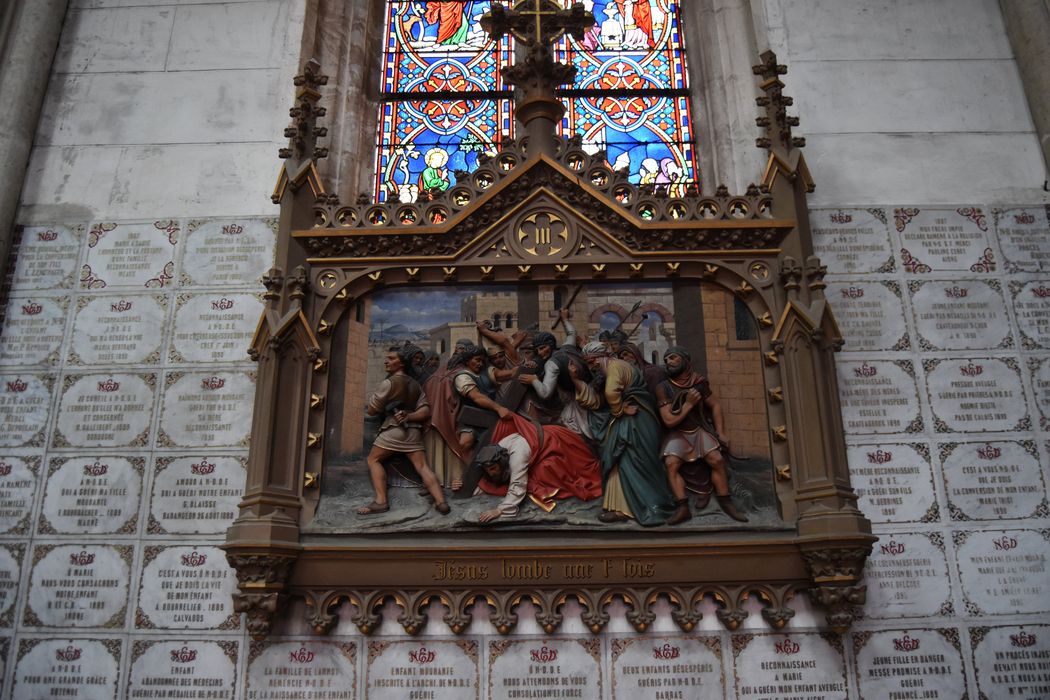 haut-relief (chemin de croix), détail de la station n°3