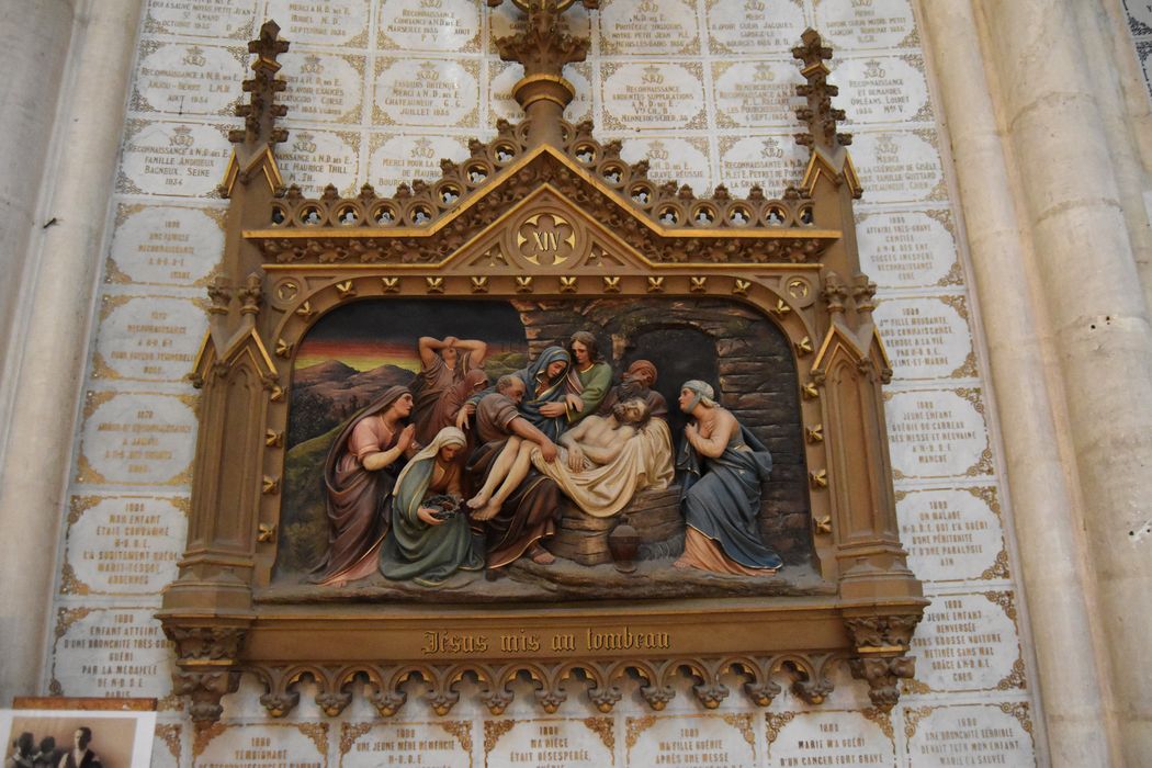 haut-relief (chemin de croix), détail de la station n°14