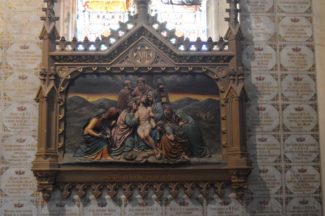 haut-relief (chemin de croix), détail de la station n°13