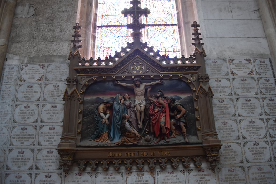 haut-relief (chemin de croix), détail de la station n°12
