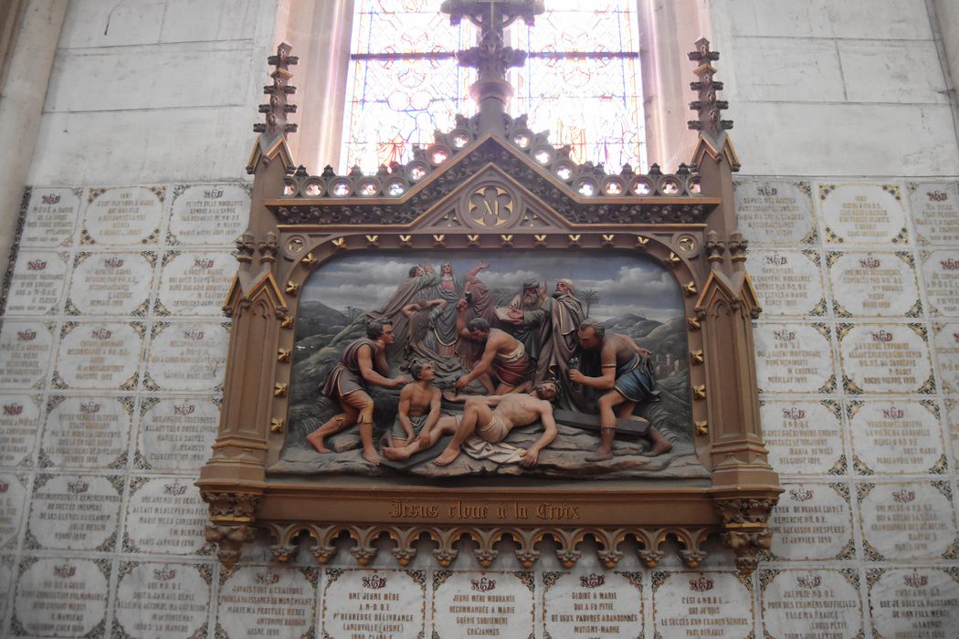 haut-relief (chemin de croix), détail de la station n°11