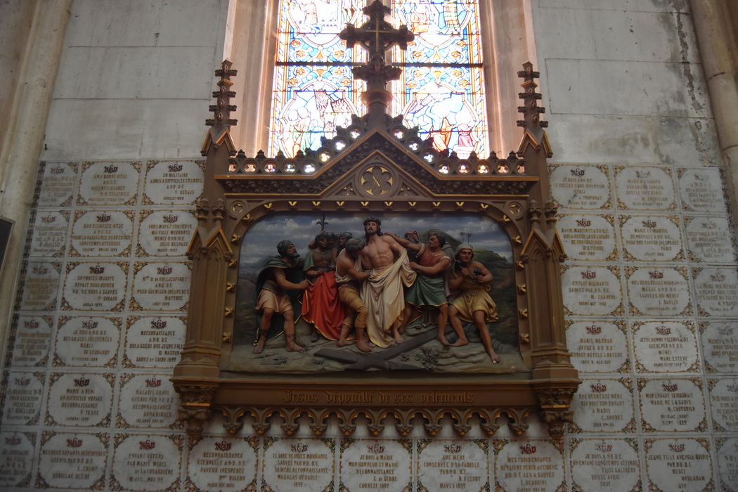 haut-relief (chemin de croix), détail de la station n°10