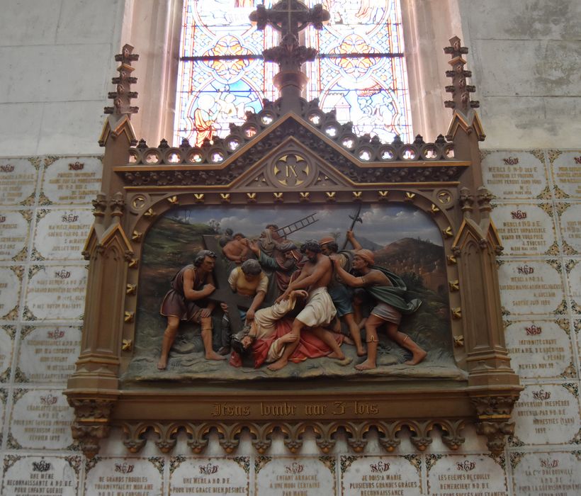 haut-relief (chemin de croix), détail de la station n°9