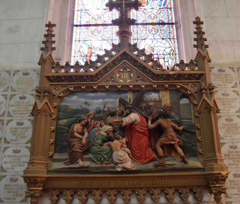 haut-relief (chemin de croix), détail de la station n°8