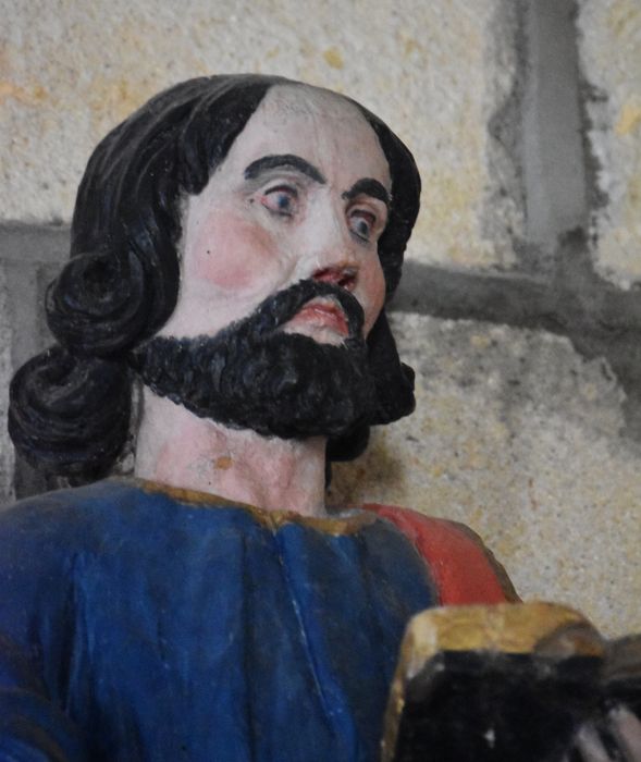 statue : Saint Pierre, détail