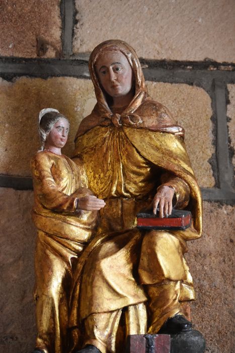 groupe sculpté : Éducation de la Vierge