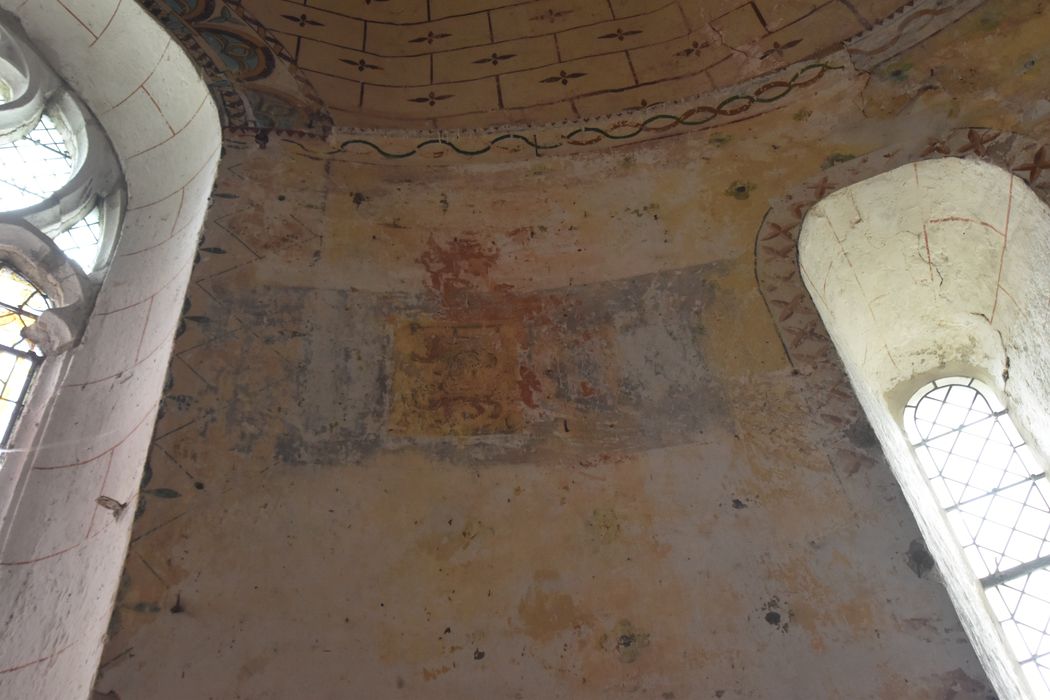 peintures monumentales du choeur (litre seigneuriale), vue partielle 