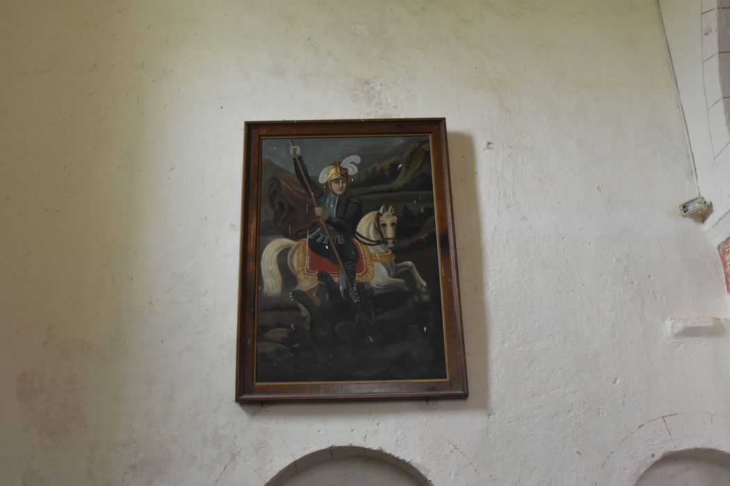 tableau : Saint Georges terrassant le dragon