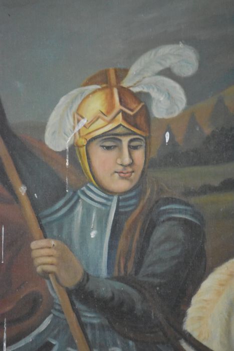 tableau : Saint Georges terrassant le dragon, détail