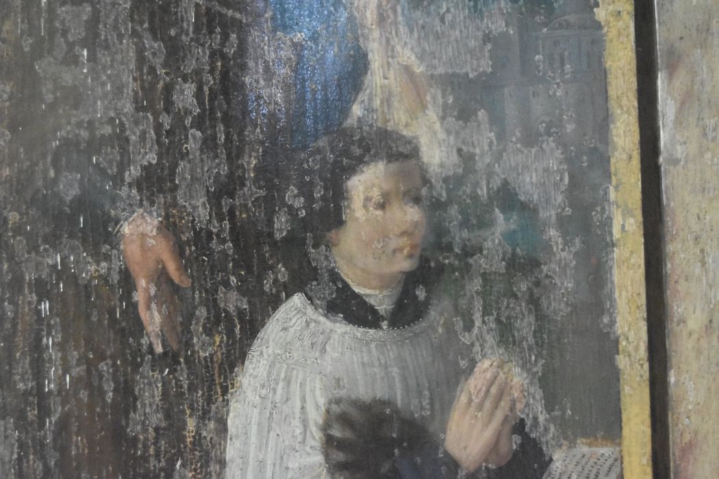 triptyque d’Hubert de Prie : Crucifixion (la), détail