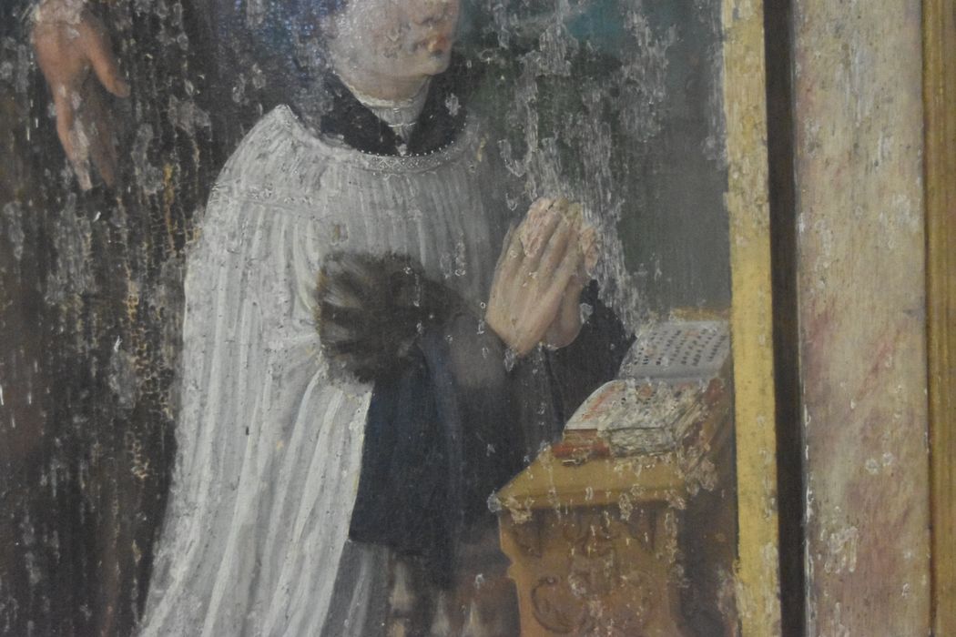 triptyque d’Hubert de Prie : Crucifixion (la), détail