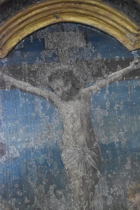 triptyque d’Hubert de Prie : Crucifixion (la), détail