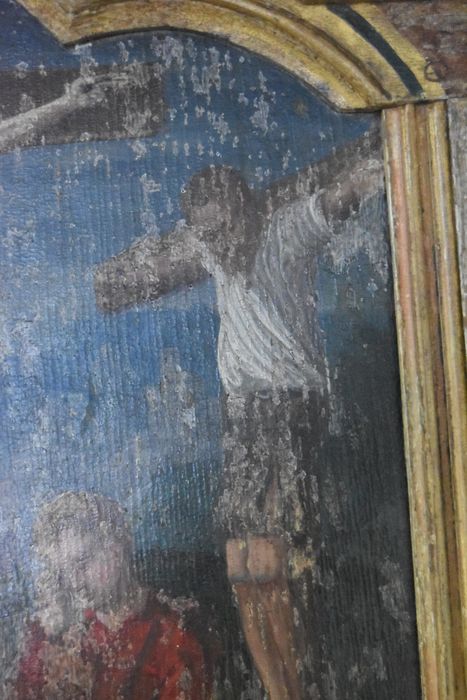 triptyque d’Hubert de Prie : Crucifixion (la), détail