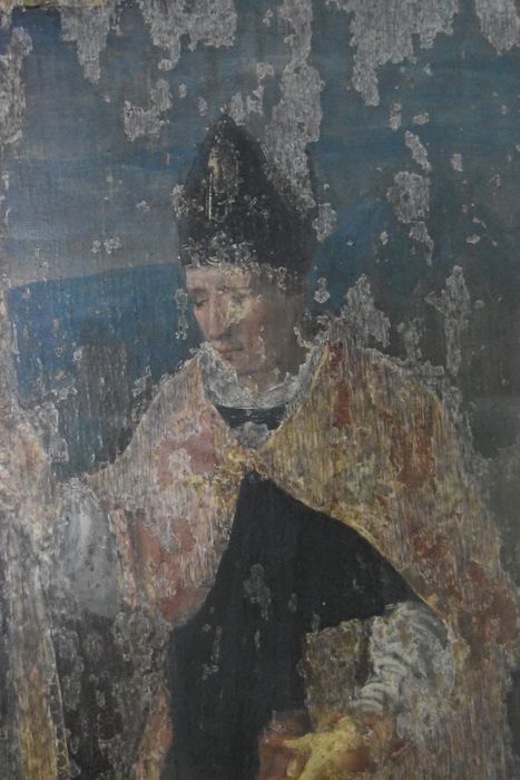 triptyque d’Hubert de Prie : Crucifixion (la), détail