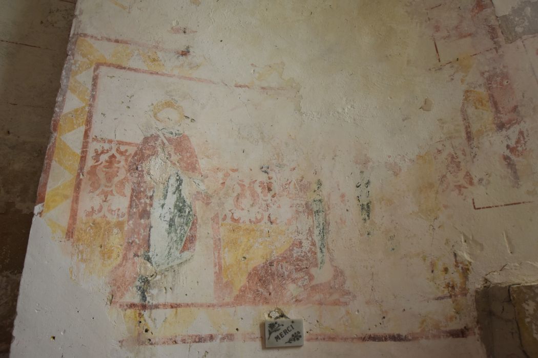absidiole nord, peinture monumentale, détail