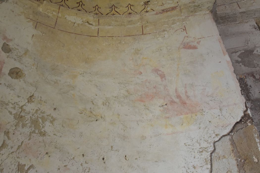 absidiole nord, peinture monumentale, détail