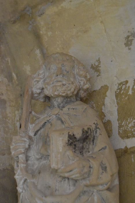 statue : Saint Pierre, vue partielle